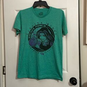 Men's green SUICIDE BUNNY "Sucker Punch" t-shirt. Size S